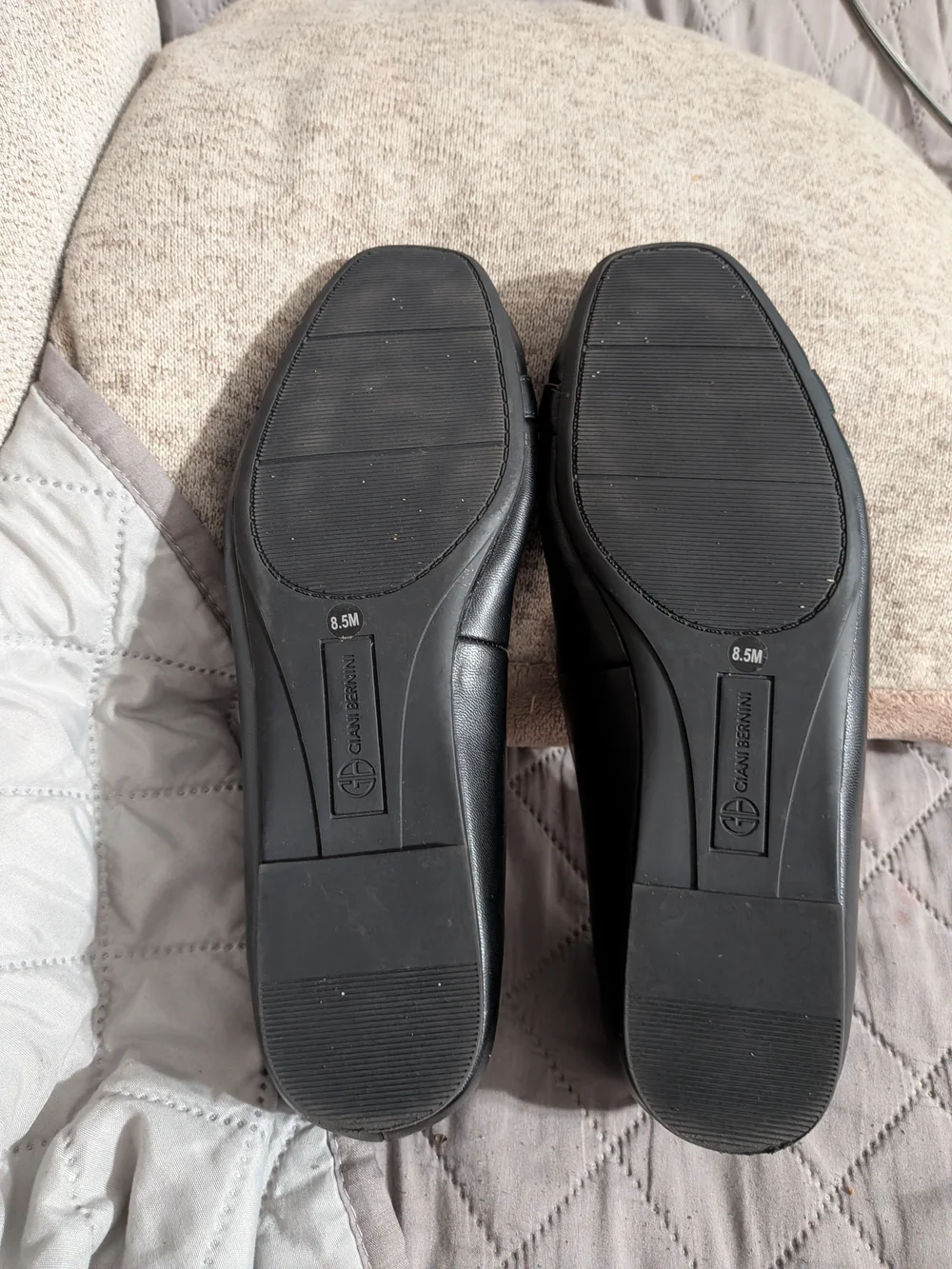 Tory Burch Brown Leather Logo Ballet Flat